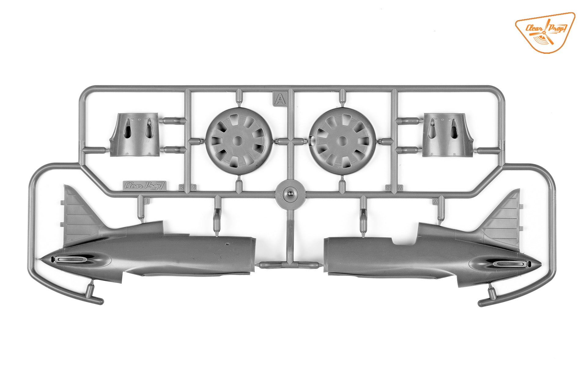 Clear Prop Models 1/48 I-16 Type 5 (Early Version) sprue with fuselage and engine covers