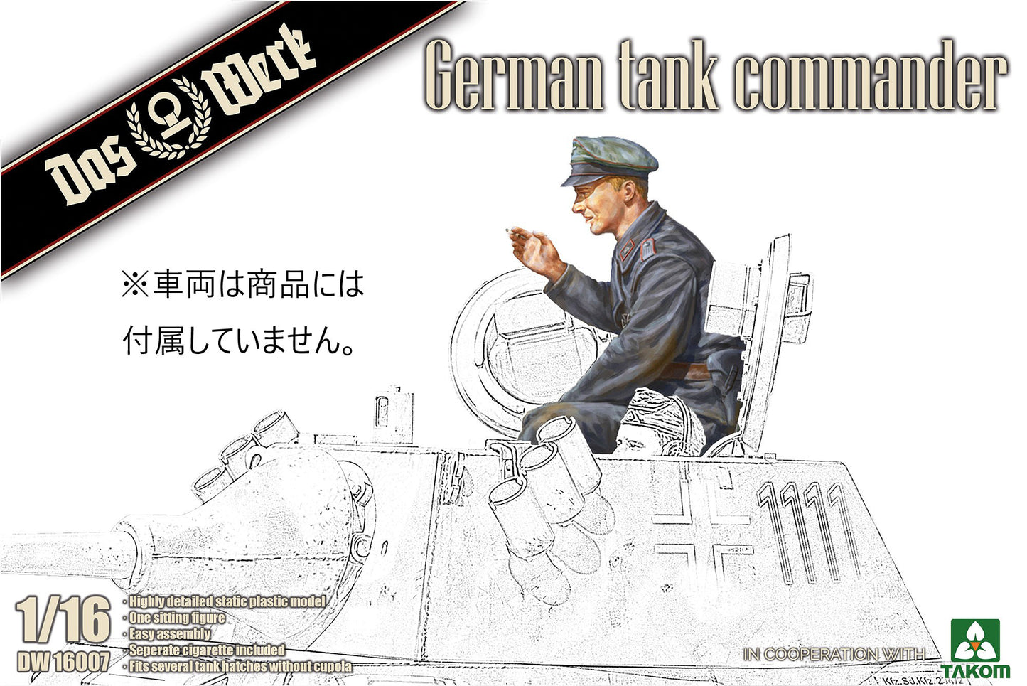 Das Werk 1/16 German Tank Commander Figure (In Stock June)
