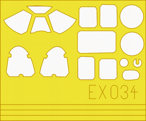Eduard 1/48 P-51B Mustang canopy and wheel mask set with pre-cut kabuki tape designed for the Tamiya kit.