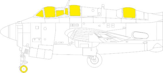 Eduard 1/48 Gannet AS.1/AS.4 TFace Masks For Airfix
