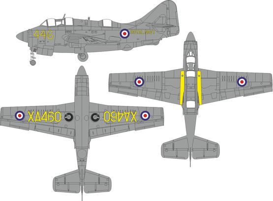 Eduard 1/48 Gannet AS.1/AS.4 National & A/C Marking Masks