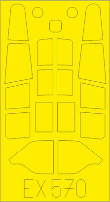 Eduard 1/48 Tomahawk Mk.II  Canopy Mask For Airfix 