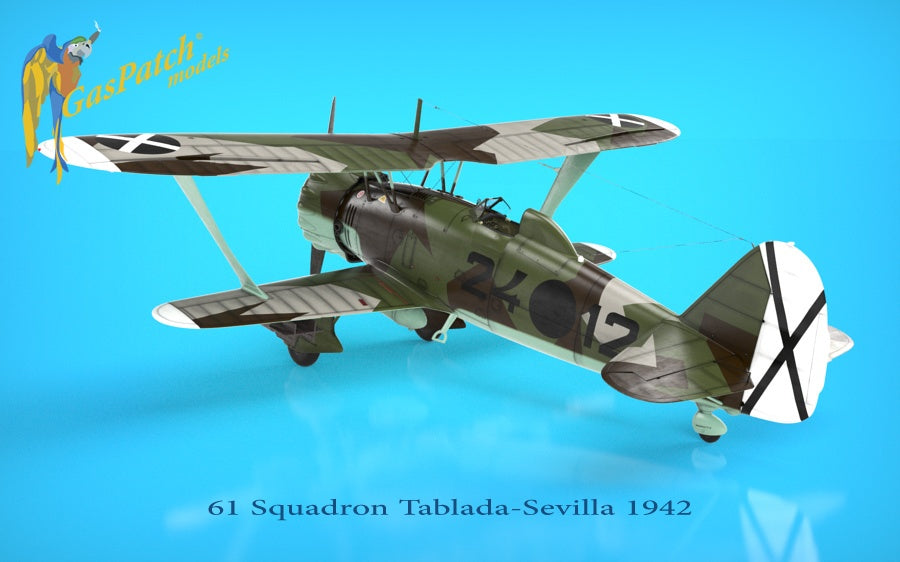 GasPatch Models 1/48 Henschel Hs123A-1 completed scale model kit in Spanish Civil war colors 
