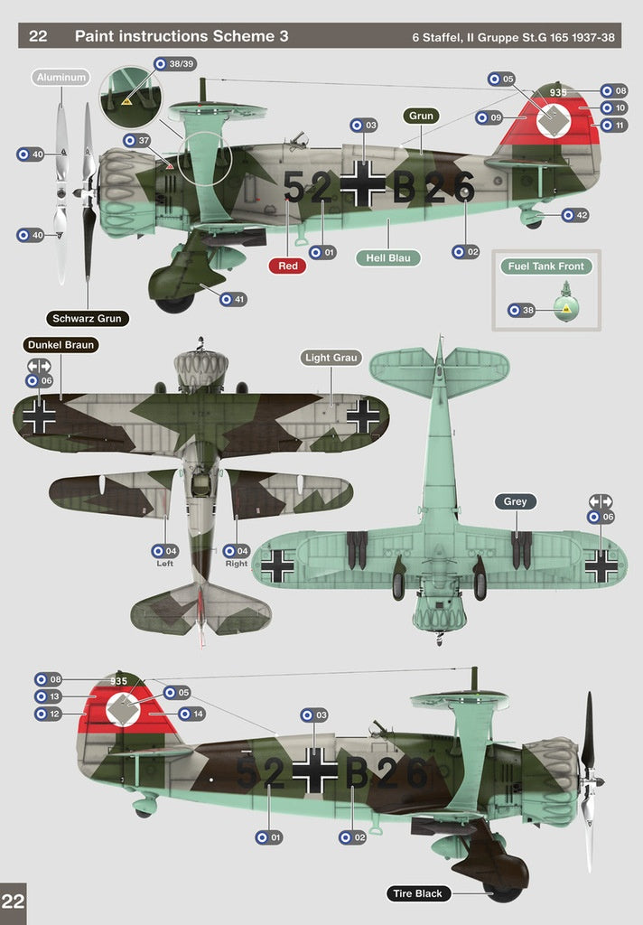 GasPatch Models 1/48 Henschel Hs123A-1 paint and decal option 3