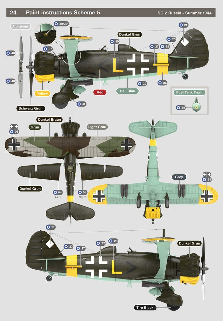 GasPatch Models 1/48 Henschel Hs123A-1 paint and decal option 5