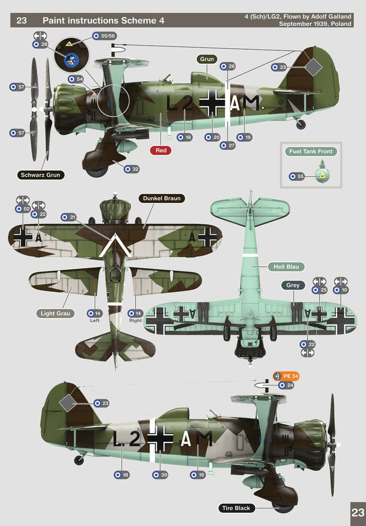 GasPatch Models 1/48 Henschel Hs123B-1 paint and decal option 4