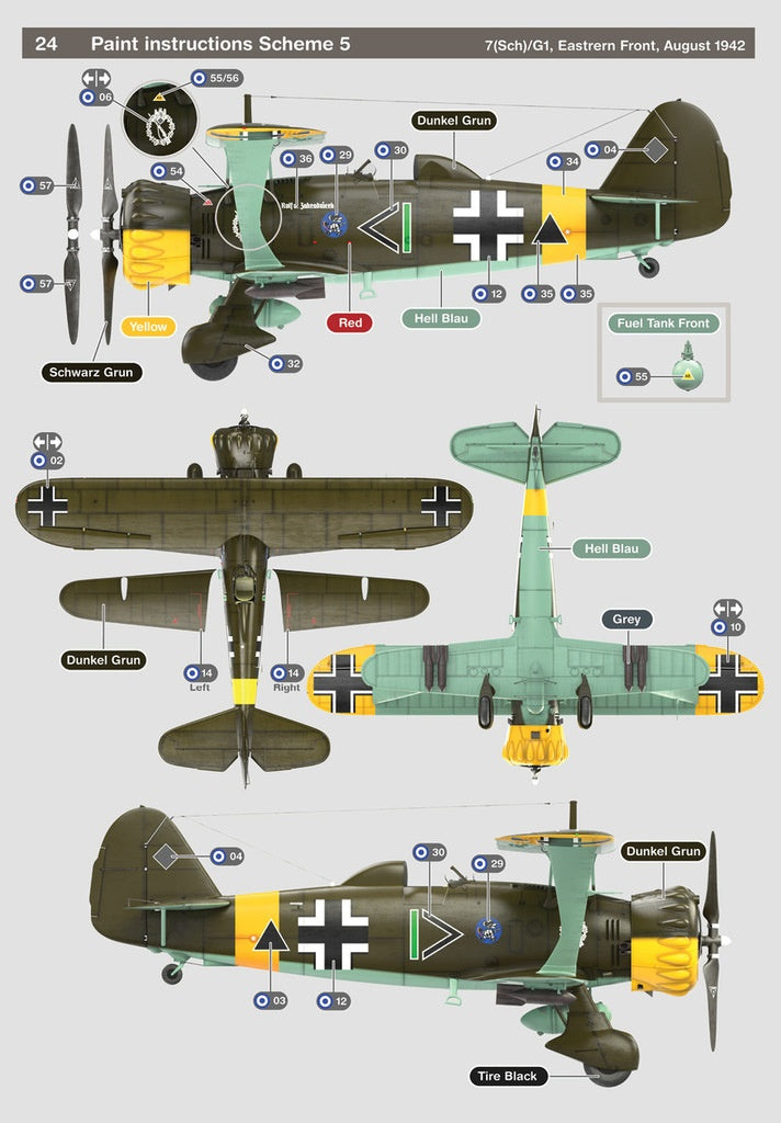GasPatch Models 1/48 Henschel Hs123B-1 paint and decal option 5