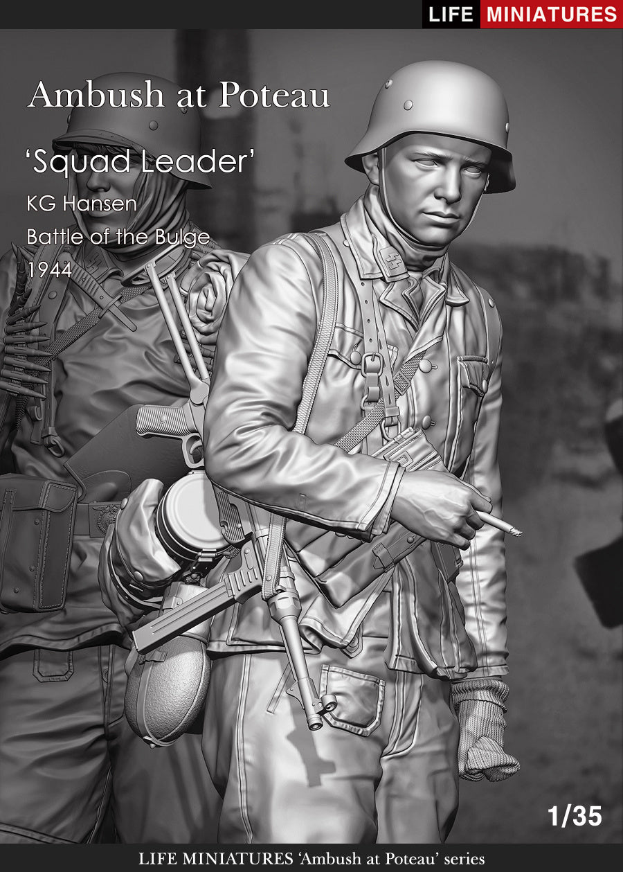 Life Miniatures 1/35 Ambush at Poteau – Squad Leader KG Hansen (In Stock June)