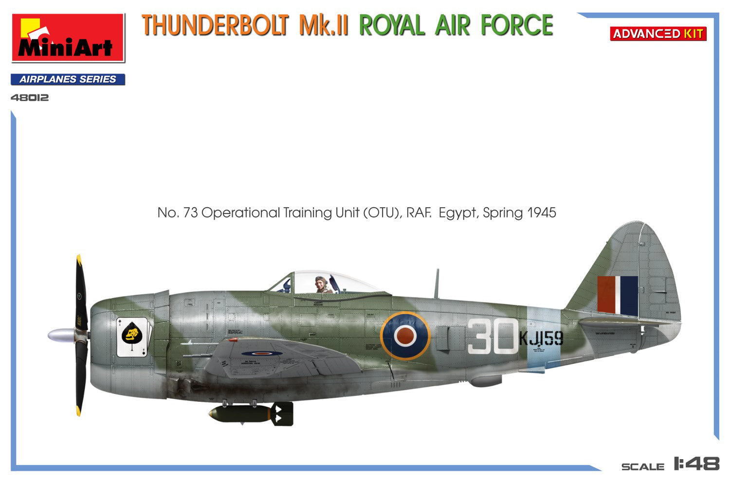 Miniart 1/48 Thunderbolt Mk.II. Royal Air Force. Advanced Kit paint and decal option 2