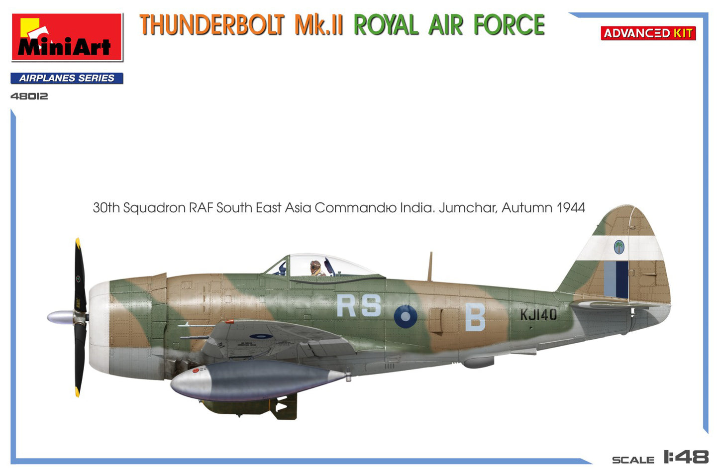 Miniart 1/48 Thunderbolt Mk.II. Royal Air Force. Advanced Kit paint and decal option 3