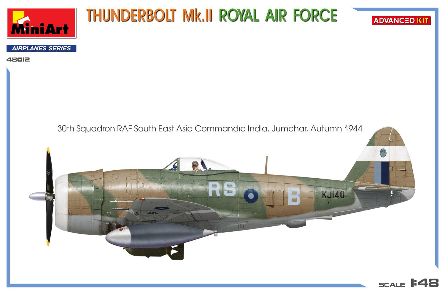Miniart 1/48 Thunderbolt Mk.II. Royal Air Force. Advanced Kit paint and decal option 3