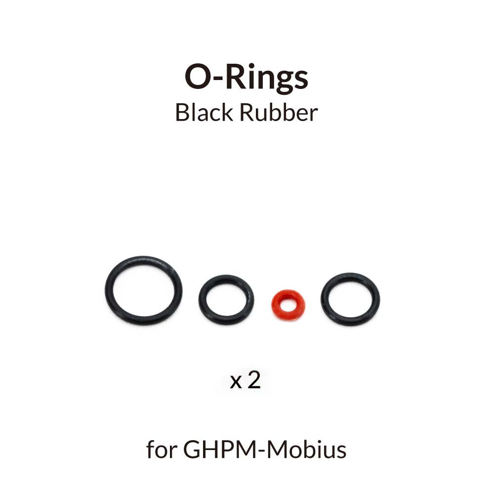Gaahleri Black O-Rings for Mobius (Pack of 2 Sets) – durable solvent-resistant replacement seals for Gaahleri Mobius airbrushes.