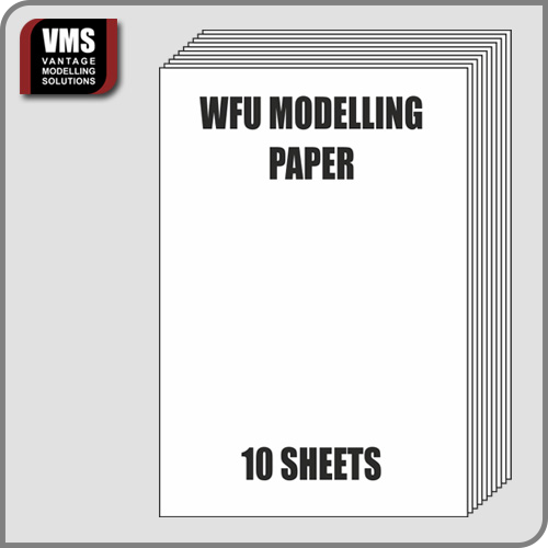 VMS WFU Modelling Paper 10-sheet set for creating tarps, nets, and cloth effects with VMS Paper Shaper