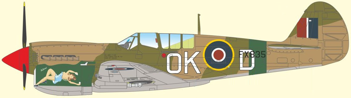 Special Hobby 1/72 Kittyhawk Mk.IV Over the Mediterranean and the Pacific paint and decal option.
