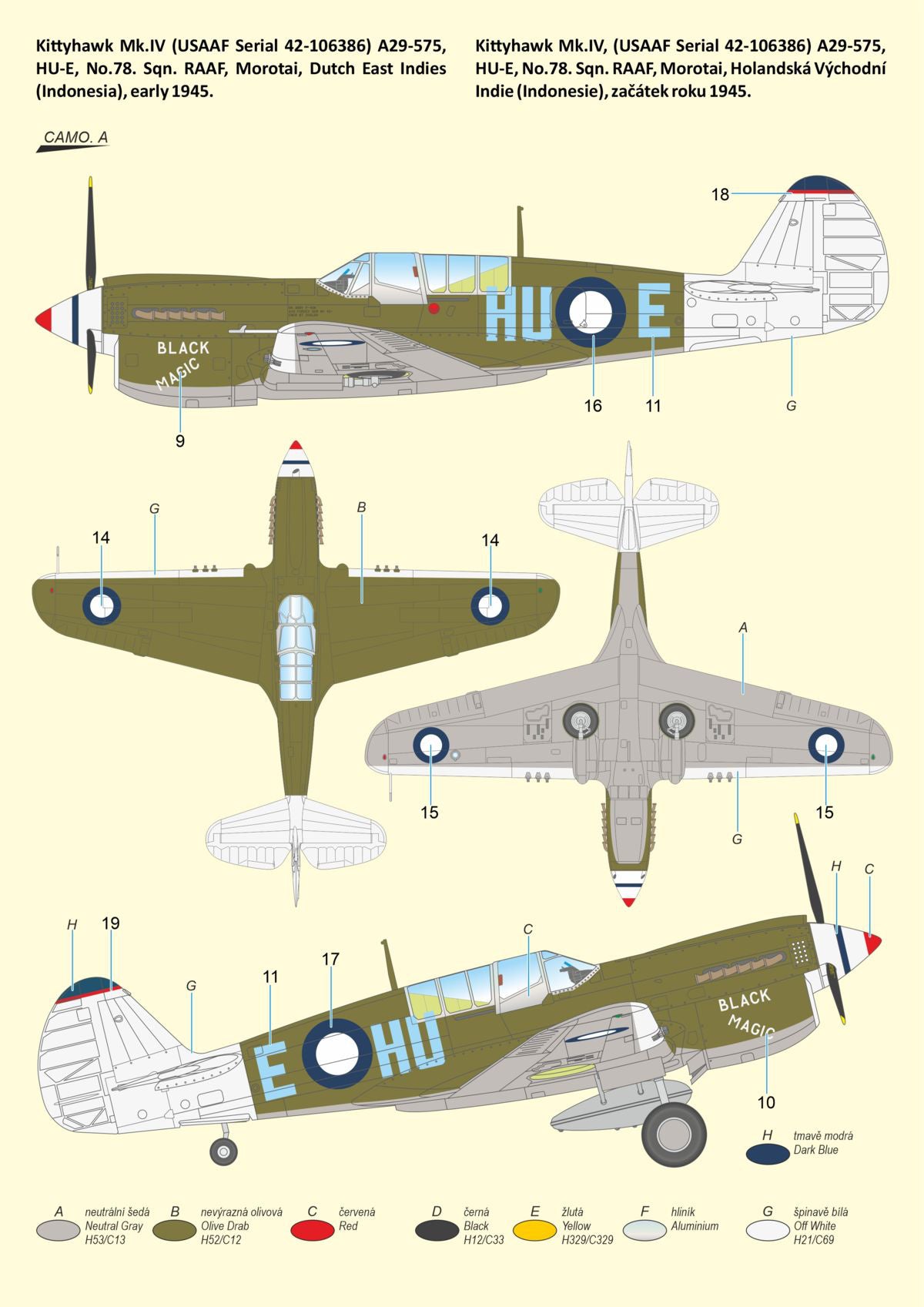 Special Hobby 1/72 Kittyhawk Mk.IV Over the Mediterranean and the Pacific paint and decal option 2