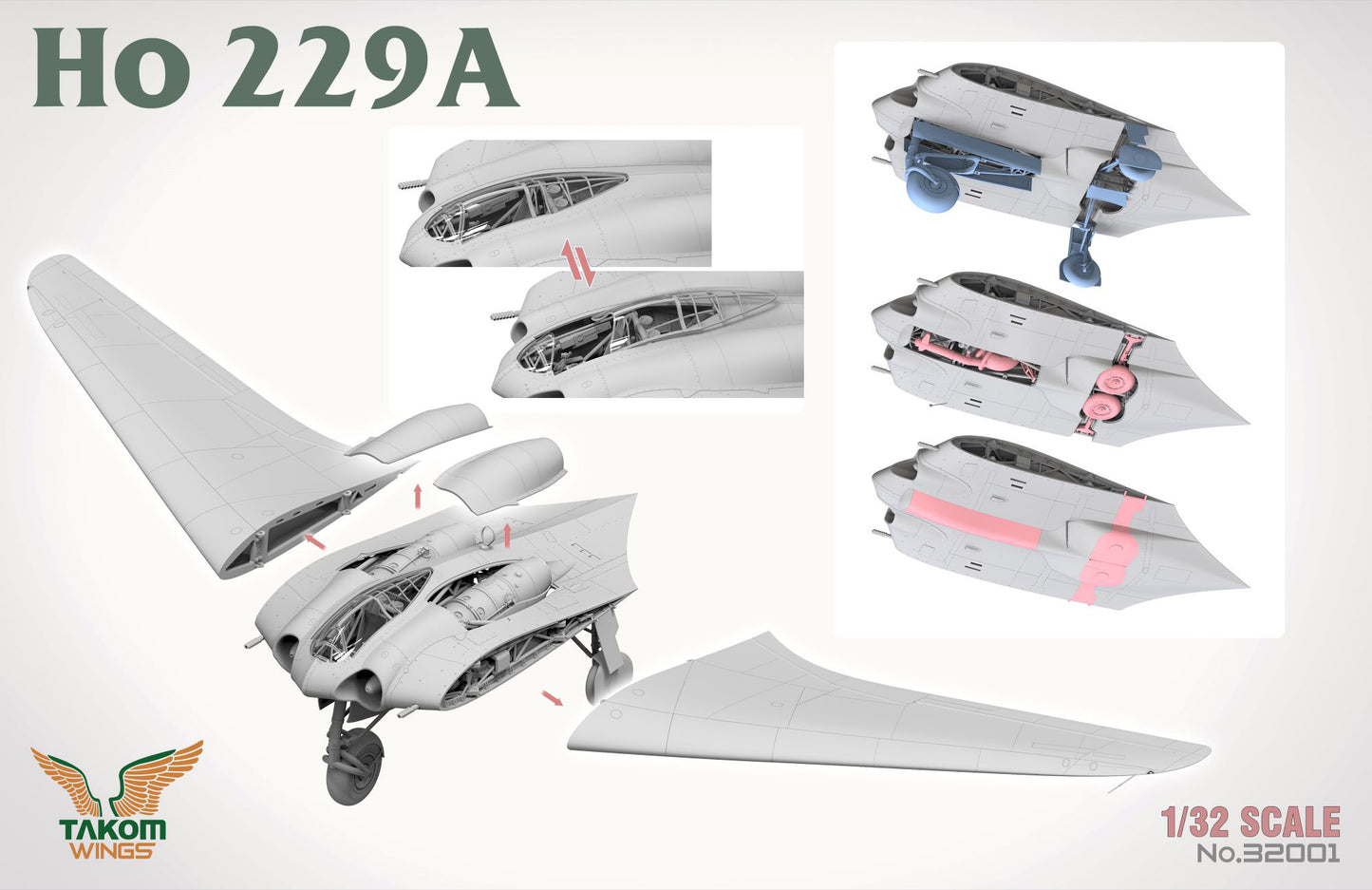 Takom Wings 1/32 Horten Ho 229A (In Stock June)