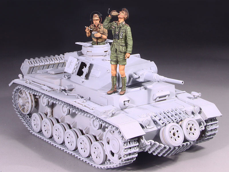 Valkyrie Miniatures 1/35 WWII German Army/Afrika Korps Tank Crew Set 2 For Panzerkampfwagen I - IV (2 Pieces) (In Stock June)