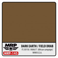MRP-145 WWII US - Dark Earth / Field Drab - FS 30118 / ANA617 (African camp.)