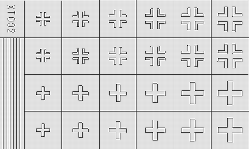 Eduard German Crosses 2 Late 1/35 mask set for painting WWII German armour cross markings.