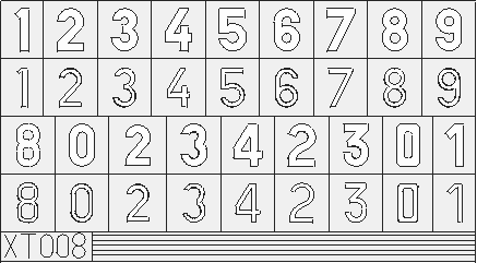 Eduard German Numbers Medium 1/35 mask set for painting medium tactical numbers on WWII German armour models.